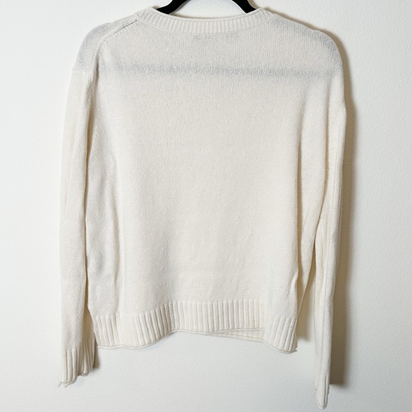 Jenni Kayne Everyday Sweater Cream Off White Wool Cashmere Small - Picture 4 of 8